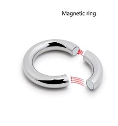 5 Size For Choose Heavy Duty Male Magnetic Ball Scrotum Stretcher Metal Penis Cock Lock Ring Delay Ejaculation Bdsm Sex Toy Men SH1664009