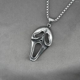 Pendant Necklaces Stylish Stainless Steel Skull Charm Necklace For Men Daily Decoration