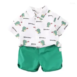 Clothing Sets Summer Baby Boys Clothes Suit Children Cartoon Shirt Shorts 2Pcs/Sets Toddler Infant Casual Costume Kids Tracksuits