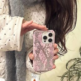 Mermaid and Snake Suitable for iPhone 15 Temperament 14 Promax Phone Case 13 Leather Pattern 12 New 11 Personalized