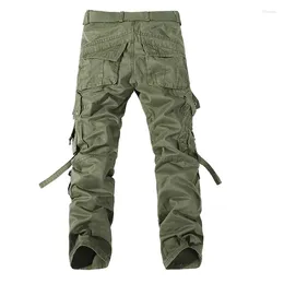 Men's Pants Multi-Pockets Military Casual Loose Long Full Length Cargo Camouflage Work Tactical Trousers Size 28-40