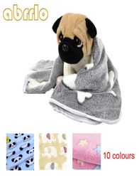 Dog Apparel Abrrlo Winter Warm Pet Blanket Cute Bed Mat Thick Coral Fleece Sleeping Cover Cushion For Small Medium Dogs XXS S M8046028