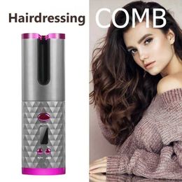 Curling Irons Wireless curler portable wireless automatic scalp free multifunctional charging female curling wave tool Q240506