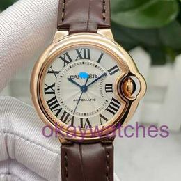 Crater Unisex Watches New Womens Blue Balloon Series Automatic Mechanical Watch 33mm with Original Box