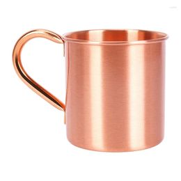 Mugs Pure Copper Moscow Mule Mug Solid Smooth Without Inside Liner For Cocktail Coffee Beer Milk Water Cup Home Bar Drinkware Cool