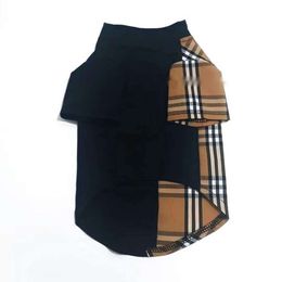 T-shirt Classic Dog Plaid For Cotton Small And Medium Dogs Breathable And Soft Pet Costume