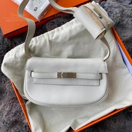 12A Mirror quality luxury Classic Designer Bag ladies'handbag all handmade genuine leather bag 17.5cm Shoulder Crossbody bag white/black Minimalist Commuter Bag