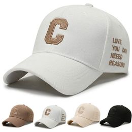 2023 Luxury Brand White Gold Baseball Caps For Men Cotton 3D Letter Women Hat Summer Trucker Cap Casquette Homme 240426