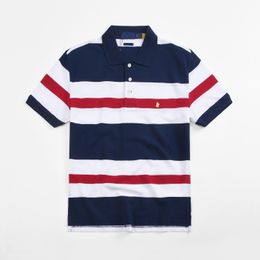 2024SS New High Quality Men's Designer T-shirt Paris Fashion T-shirt Stripe Colour Block Summer T-shirt POLO T-shirt Men's High Quality 100% Cotton Top