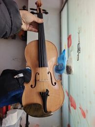 4/4 Violin flamed maple back 100 Years old spruce top hand made clean varnished