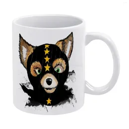 Mugs Fantastic Mr. White Mug Coffee Girl Gift Tea Milk Cup Mr Water Colour Brush Animals Movies Wesanderso