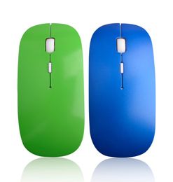 Ultrathin Wireless Mouse 24ghz Optical Computer Gaming Mouse Laser with USB Receiver Mause for laptop Macbook Mac Mice1695488