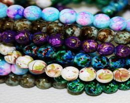 lot Bead Round Assorted Colourful Glass Beads For Women Bracelet making Whole or Retail BBD1295119141