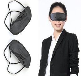 50 Pcs WHOLE Gift Travel Sleeping Eye Mask Black Shade Blindfold Eye Patch Night Economic9377156