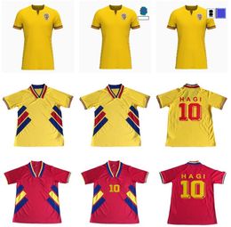 2024 Romania Soccer Jerseys 24 25 Alexandru Cicaldau Ianis Hagi Dennis 94 Vintage football shirt Retro 1994 football shirts maillots camiseta de futbol man kids kit