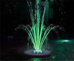 LED Floating Solar Fountain Garden Water Pool Pond Decoration Panel Powered Pump 2110259495075