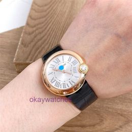 Crater Automatic Mechanical Unisex Watches New Womens Quartz 18k Rose Gold Swiss Watch 30mm with Original Box