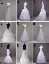 9 Style Whole 6 Hoops Bridal Wedding Petticoat Marriage Gauze Skirt Crinoline Underskirt Wedding Accessories Jupon sxjun106215457