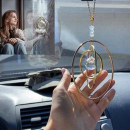 Garden Decorations Rear View Mirror Crystal Multi-Purpose Prisms For Sunlight Catching Shine Brightly Compact Pendant Cell Phone Front Door