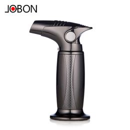 JOBON Metal Jet Flame Wholesale Cigar Butane Gas Unfilled Table Fashion Designed Lighters Cigarette With