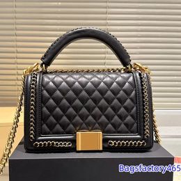 CHANEI Designer Bag Genuine Leather Crossbody Bags Fashion Flap Single Shoulder Handbag Luxury Tote Bag Brand Women Purse Gold Chain Handbag