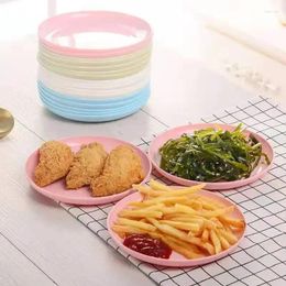 Plates Pure Colour Household Plastic Sauce Snack Dessert Plate Sushi Japanese Candy Dishes Desktop Garbage Tray Kitchen Accessories