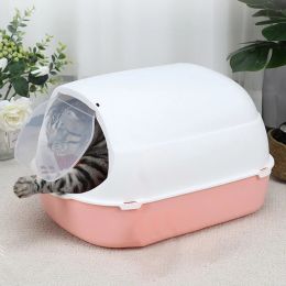 Boxes Pet Cat Litter Box Fully Enclosed Sand Box for Cats Spillproof Deodorant Anti Splash Large Capacity Cat Toilet Cat Supplies