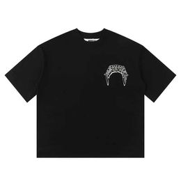 Men's T-Shirts Best Quality Black White FoamLetter PrintHouse Of Errors T-shirt High Street Hip Hop Loose Men Woman Top Tees J240506
