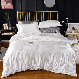 Bedding sets High end household artificial silk bedding luxury single and double layer down duvet cover set highquality largesized bedding without bed sheets J2405