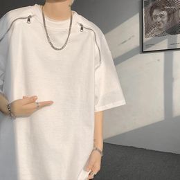 Men's T Shirts Summer Shirt For Men Casual White T-shirts Man Short Sleeve Top Tees Jersey Male Clothing Plus Size M-8XL