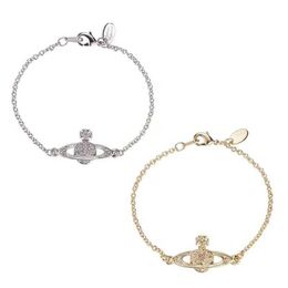 Designer Westwood Saturn Womens Bracelet Light Luxury Simple Unique Design High Grade Jewellery for Women