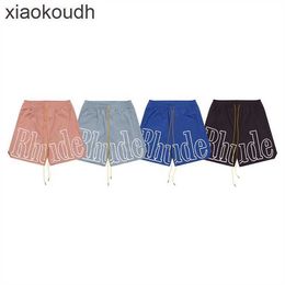 Rhude High end designer shorts for fashion letter printed hip-hop men and womens loose casual shorts for couples With 1:1 original labels