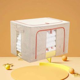 Storage Boxes Bins Wholesale cotton and linen folding fabric storage boxes - the ultimate space saving solution for organization Q240506