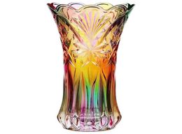 Flower Vase Crystal Glass Rainbow Decorative Plant Container Pot Xmas Fall Christmas Dinner Table Decor Vases2883394