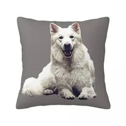 Pillow White Swiss Shepherd Dog Throw Rectangular Cover Decorative Covers For Sofa