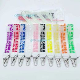 Brand Offs Key Chain Plastic Transparent Dropper Three-dimensional Letter Pvc Mobile Phone Pendant