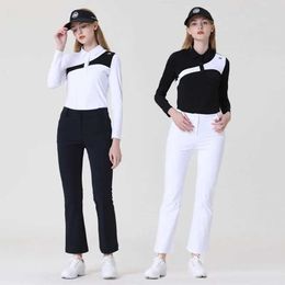 Traccettaci da donna Azureway Winter Lady Full Slve Polo Shirt Tops Autunno Autunno Pantaloni casual Pulli pieghettate A-Line Set Y240507