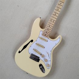 Guitar Electric Guitar with Half Hollow6string, Can Be Customized, Classic Made, Free Shipping