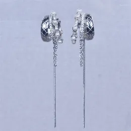 Dangle Earrings KOFSAC Fashion Super Fairy Long Tassel Pearl Drop Earring Girl Fine Jewellery 925 Sterling Silver For Women Birthday Gift