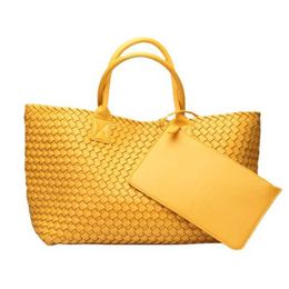 Bottegvenets Handbags Cabat Tote Bag Large 2024 New Womens Handbag Style Unlined Cloth Fashion Open Shoulder Capacity Woven