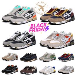 Designer Premiatas Shoes Italy New for Men Women Sneakers Genuine New Vintage Premiate Sneakers Couple Rice Premiada Shoes Running Sneakers Casual Shoes runners