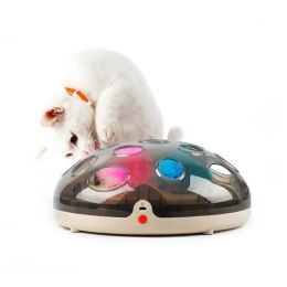 Toys Interactive Electric Turntable Funny Toys For Cats Feather Teaser Rechargeable Maglev Bouncing Catching Kat Game Complexes