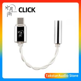Amplifier MOONDROP CLICK Entrylevel Mini USB DAC/AMP Support Linecontrol Headphone Amplifier 3.5mm TypeC