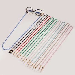 Eyeglasses chains Creative Crystal Beaded Eyewear Chain Anti-Slip Woman Men Sunglasses Lanyard Face-Mask Holder Cord Colourful Glasses Jewellery