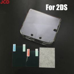 Speakers JCD Anti Scratches Case Clear Crystal Hard Housing Cover Shell For 2DS Anti Scratches Transparent Case & Screen Protective Film