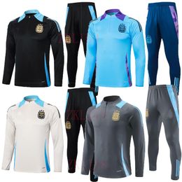 2024 2025 Argentina Tracksuit Football Training Jersey 2024 national team Soccer tracksuit suit jogging Men and kids