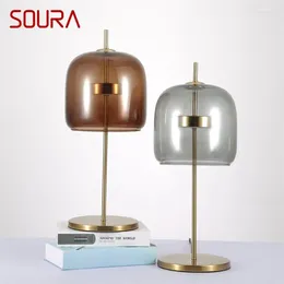 Table Lamps SOURA Modern Nordic Simple Lamp LED Artistic Desk Lighting For Home Bedroom Decoration