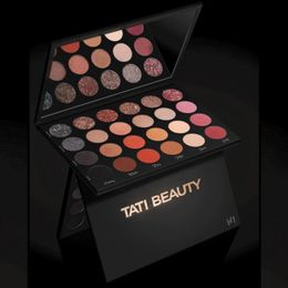 Christmas Present Tati Beauty Textured Neutrals EyeShadow Palette 24 Color Pigment Matte and Shimmer Sequins Makeup Pallets 240506