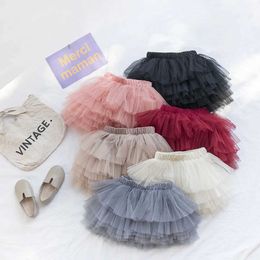 tutu Dress Kids Girls Tulle Skirt Baby Girl Clothes Tutu Pettiskirt Skirt Fashion Party Princess Ball Gown For Girl Newborn 6 Colours d240507