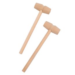 Hammer 10 Pieces Mini Unique Kitchen Tools Wooden Cake Hammer Balls Toy Pounder Replacement Wood Mallets Baby